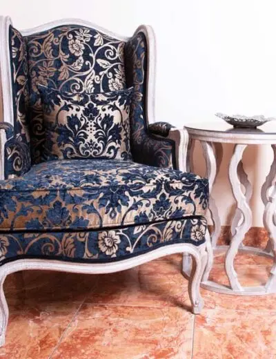 Canapea regală bleumarin